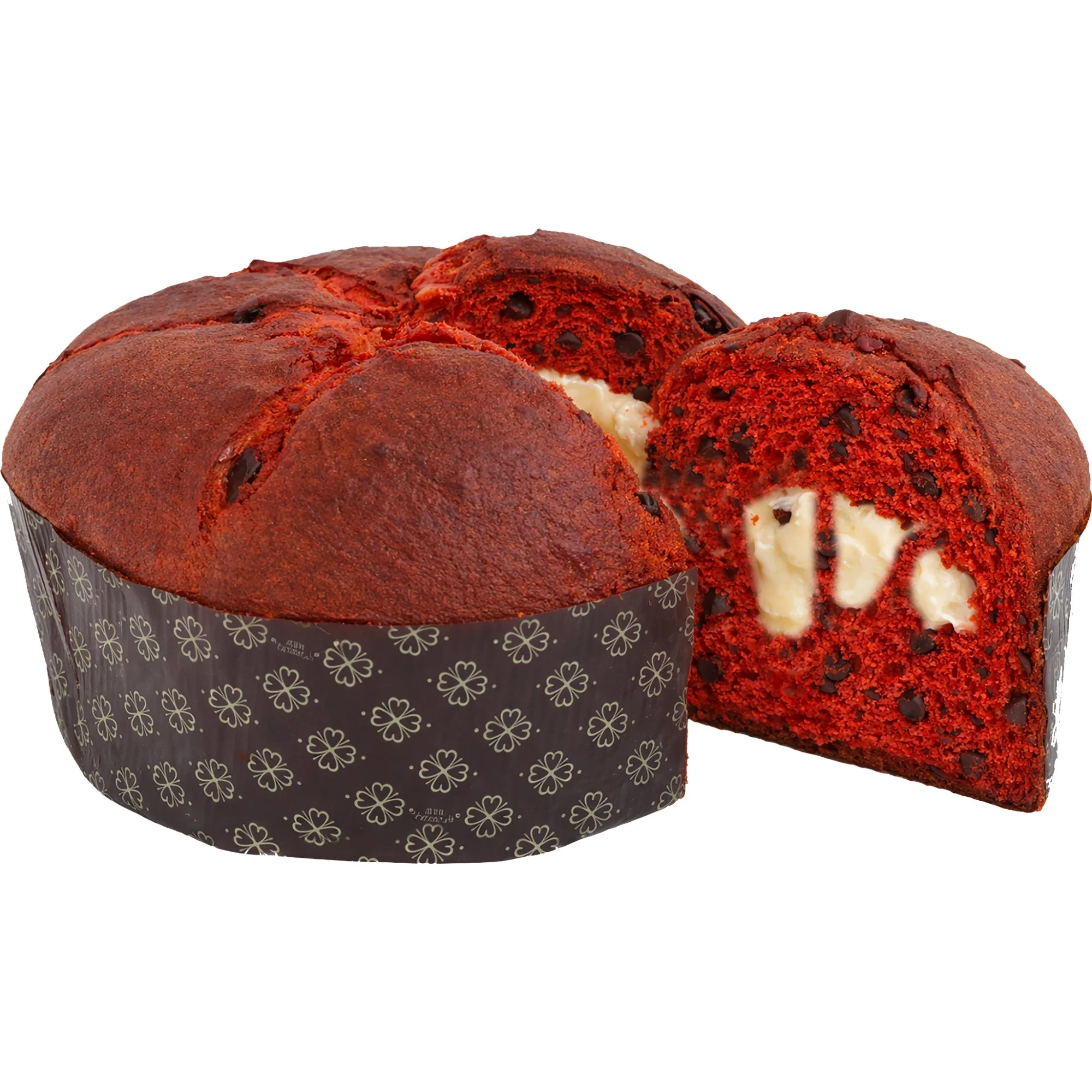01424 Mascarpone Fresh Cream & Berries Panettone Hand Wrapped 750g